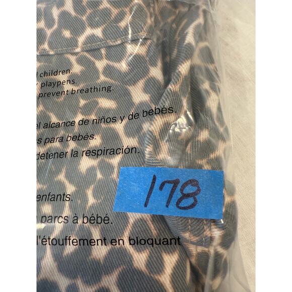 NWT Wild Fable Mid Rise Wide Leg Baggy Jeans Beige Leopard Women's Size Medium - Picture 12 of 12